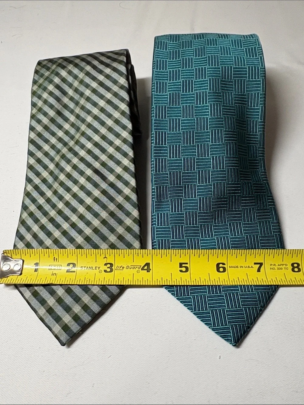 Brooks Brothers Makers Lot of 2 Green Silk Ties